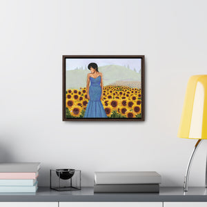 Woman With Sunflowers