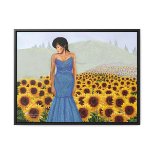 Woman With Sunflowers